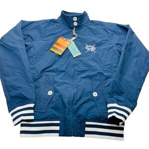 Horseware Ireland Jacket Size M Navy Full Zip Utility Bomber Water Resistant NWT